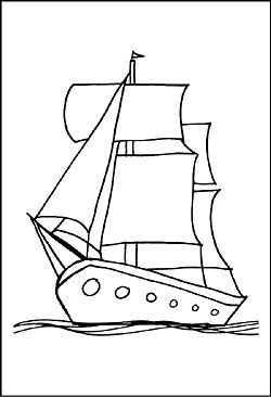 Malvorlagen Segelschiff