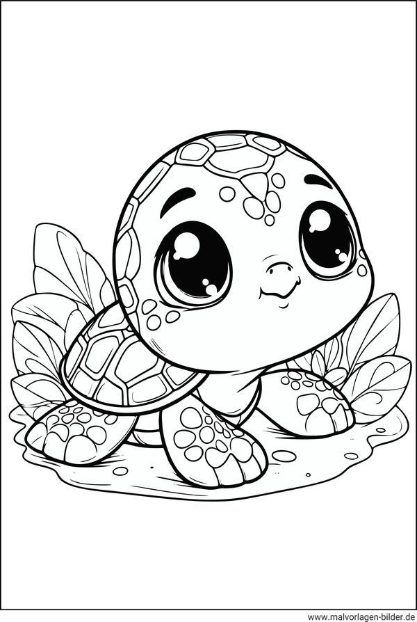 Babyschildkröte Ausmalbild Kinder