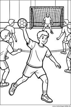 Handball Ausmalbild Sport