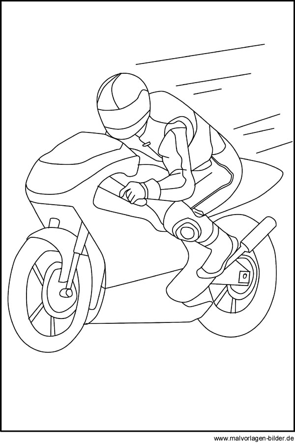 motorrad ausmalbilder - gratis malvorlagen zum ausmalen