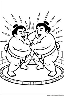 Sumo Sport Ausmalbild