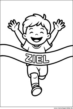 Ziel Sport Ausmalbild