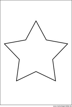 Einfacher Stern ausdrucken kostenlos