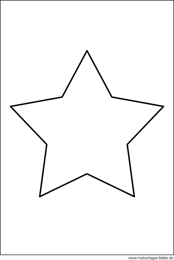 einfacher Stern zum Ausdrucken