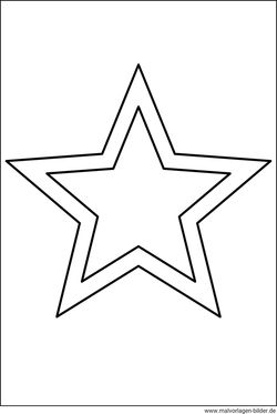 Stern mit 5 Zacken Malvorlage