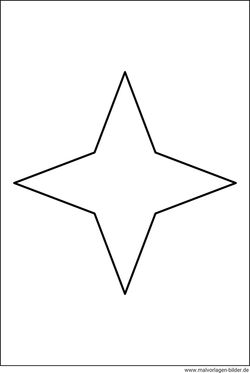 Gratis Sternvorlage ausdrucken basteln ausmalen