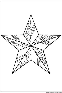 Sternvorlage zum Ausmalen Ausmalbilder für Erwachsene