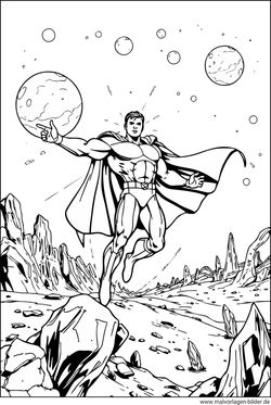 Superheld Ausmalbilder PDF gratis
