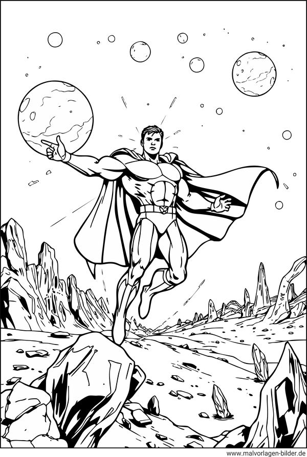 Superhelden Ausmalbilder PDF