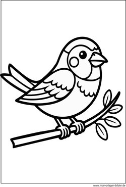 Vogel PDF-Vorlage zum freien Download